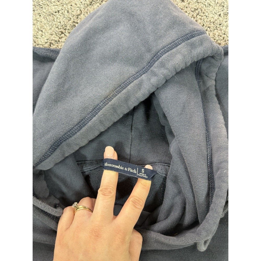 Abercrombie & Fitch Pullover Hoodie Women's Size Small Blue Preppy - Picture 4 of 9